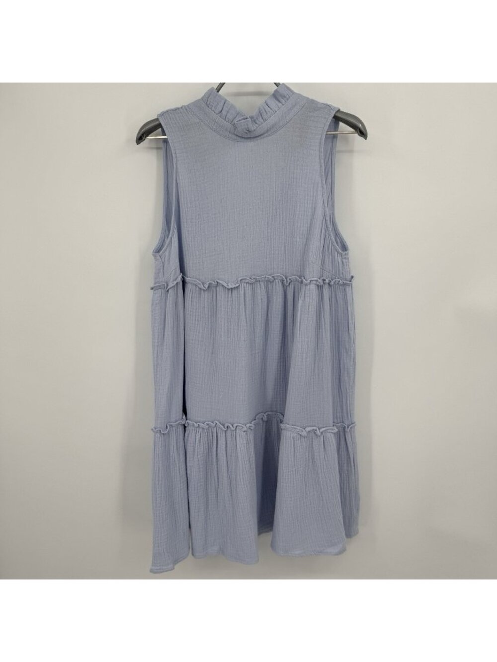Pomander Place by Tuckernuck Blue Lightweight Gauze Morgan Dress sz M Mini *read